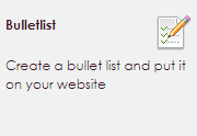 bulletlist