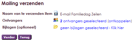 Mailing mailing aanmaken 16