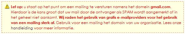 Mailing mailing aanmaken 32